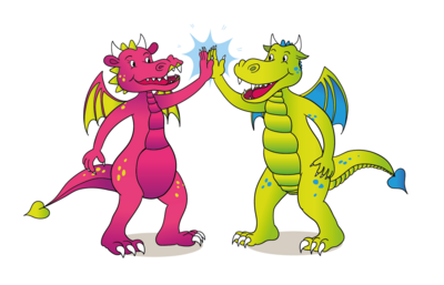 05_Drachen_High-Five-Vektorgrafik_CMYK