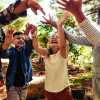 Kids having fun together